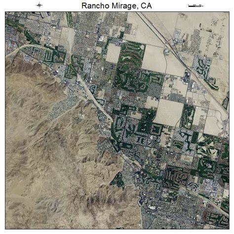 Aerial Photography Map of Rancho Mirage, CA California