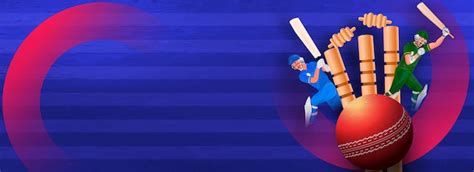 Banner with cricket tournaments and bat | Premium Vector