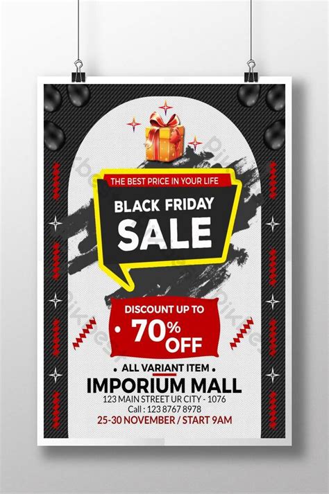 Black Friday Sale Flyer Design Template | PSD Free Download - Pikbest