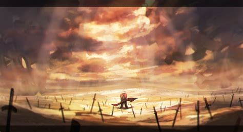 Download Anime Fate/Stay Night: Unlimited Blade Works HD Wallpaper by 緜