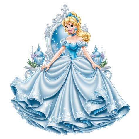 Un Dessin Animé D'une Princesse De La Collection Disney Cendrillon. | Photo Premium