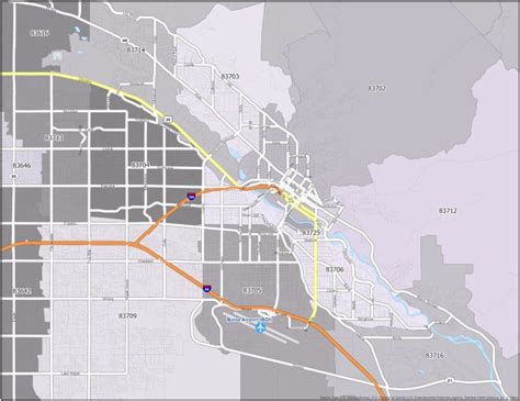 Boise Zip Code Map - GIS Geography