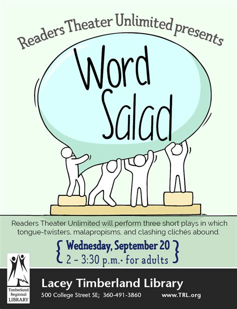 Readers Theater Unlimited Presents Word Salad - ThurstonTalk