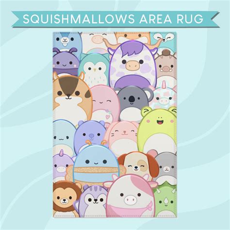 Squishmallows Area Rugs Room Decor Squishmallows Cute Floor Carpet ...