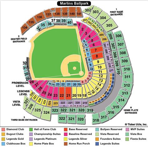 Ballpark Seating Charts, Ballparks of Baseball