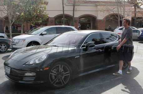 Matthew Perry and his Porsche Panamera