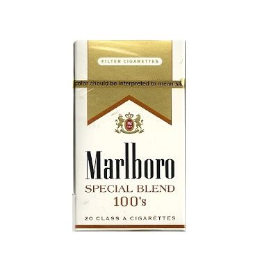 Pack - Marlboro Gold Special Blend 100's Box - Burn & Brew