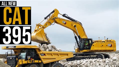 Cat Unveils New 395 Excavator: Bigger, Stronger, Faster 390F Replacement - YouTube