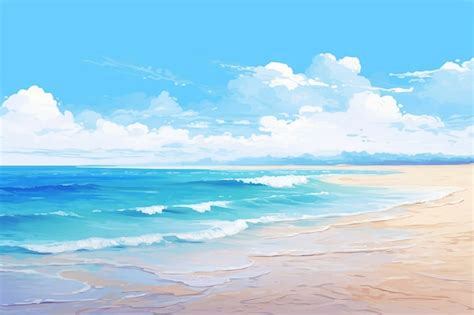 Free AI Image | Digital art style sea landscape