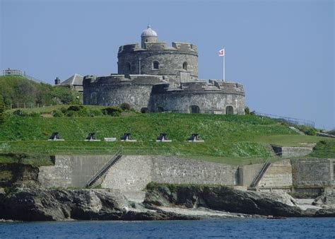 St. Mawes Castle, Across The Bay, Cornwall.