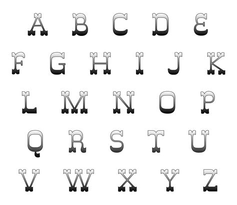 Letter Fonts - 20 Free PDF Printables | Printablee