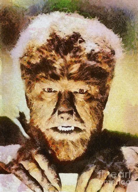 Lon Chaney Jr, as The Wolfman Painting by Esoterica Art Agency