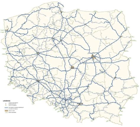 Railway network in Poland | Download Scientific Diagram