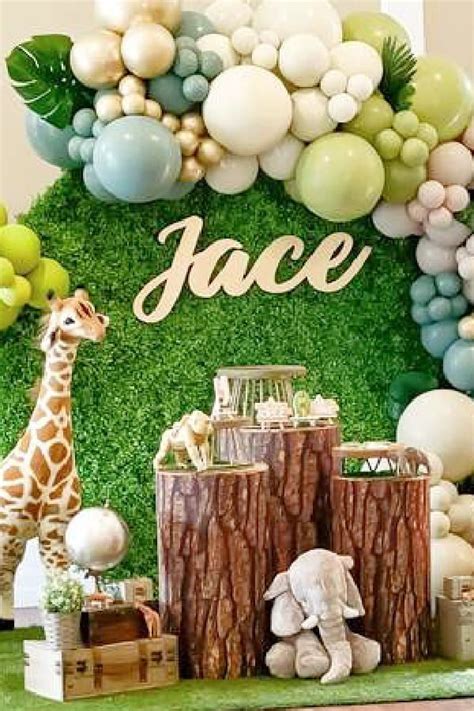 Safari Birthday Party Ideas | Photo 2 of 10 in 2022 | Safari birthday party, Safari birthday ...