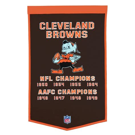 Cleveland Browns 24" x 38" Dynasty Wool Banner