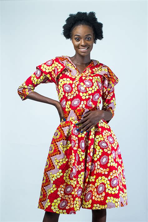 Global mama Ankara print fabric dress - Kipfashion