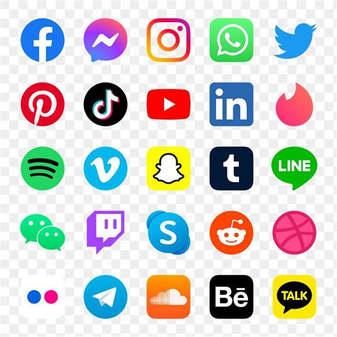 PNG social media icons set | Premium PNG - rawpixel