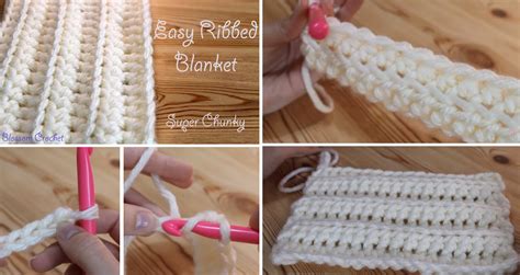 Easy Ribbed Stitch for a Chunky Blanket – Crochet Tutorial – Design Peak