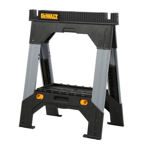 DEWALT 33 in. Folding Sawhorse with Adjustable Metal Legs-DWST11031 - The Home Depot