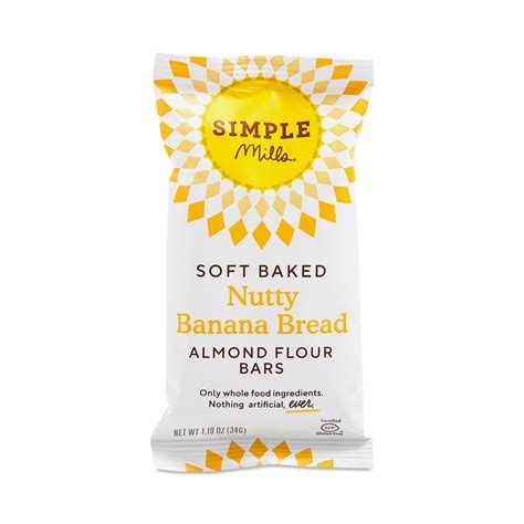 Simple Mills Soft Baked Almond Flour Bars, Nutty Banana Bread | Thrive Market