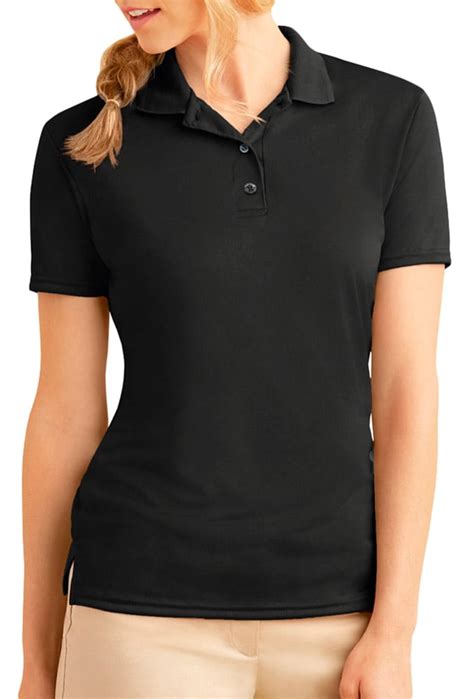 Gildan - Gildan 44800L Women's Jersey Polo Shirt -Black-2X-Large ...