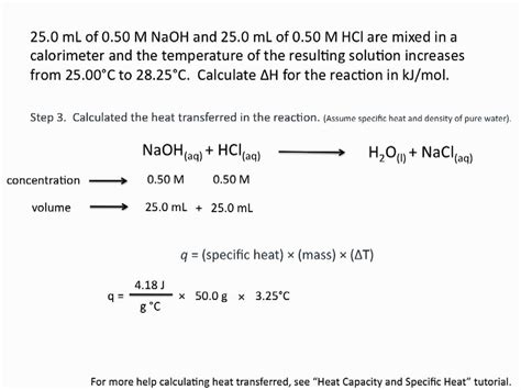 Using Calorimetry to Calculate Enthalpies of Reaction - Chemistry Tutorial - YouTube