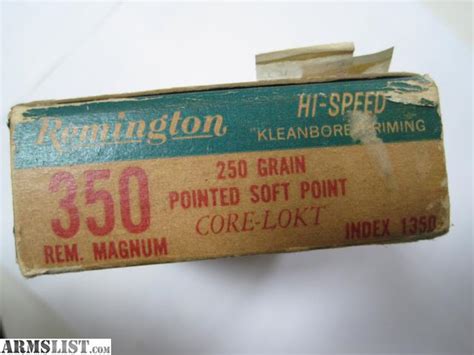 ARMSLIST - For Sale: 350 Remington Magnum Ammo