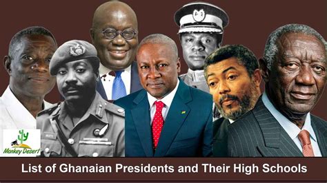 Ghana Presidents And Their Senior High schools - Myshsrank