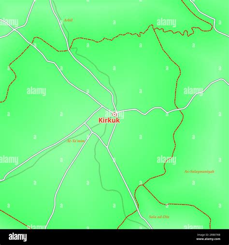 Map of Kirkuk City in Iraq Stock Photo - Alamy