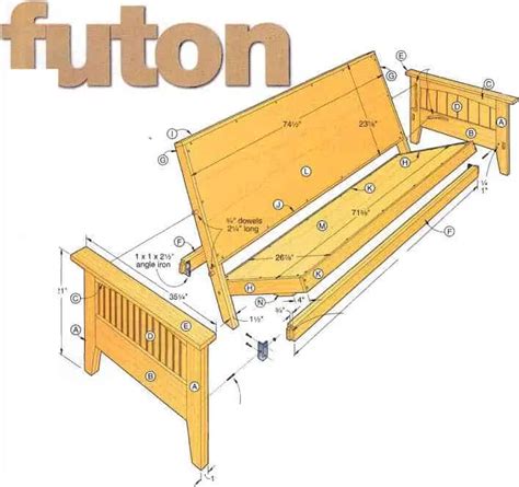 9 DIY Futon Frames You Can Build Yourself - CaughtOnAWhim.com