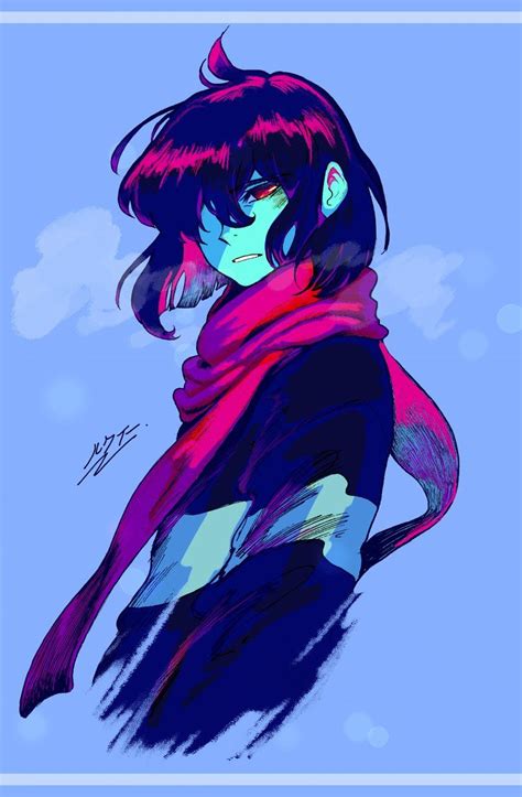 Anime Kris Deltarune Fanart - art-scalawag