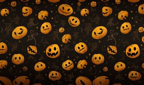 Premium AI Image | halloween pattern black halloween background