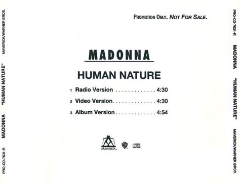 Madonna – Human Nature (1995, CD) - Discogs