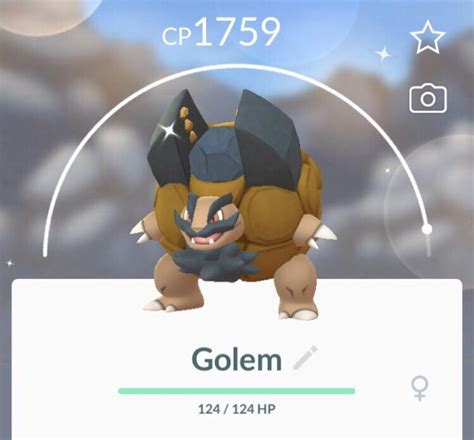 Thought y’all might like my shiny Alolan Golem! : r/PokemonGoMystic