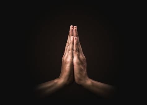 Premium Photo | Praying hands with faith in religion and belief in God ...