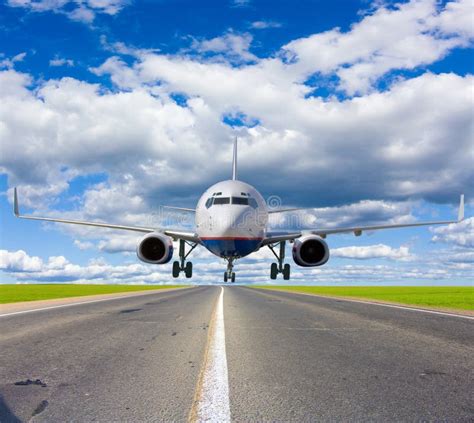 Private Jet Plane Taking Off with Motion Blur Stock Image - Image of ...