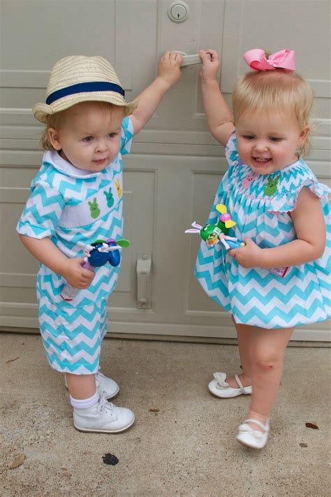 In this JOYFUL life: Easter 2014 | Twin outfits, Cute twins, Twin babies