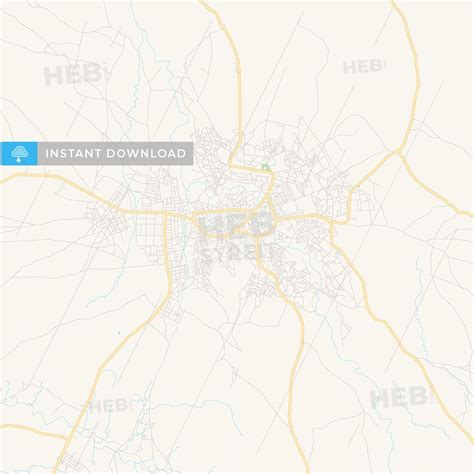 Printable street map of Mubi, Nigeria - HEBSTREITS | Street map, Map, Open street map