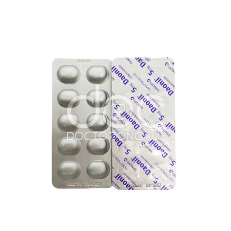 Buy Daonil 5mg Tablet- Uses, Dosage, Side Effects, Instructions ...