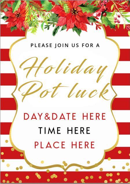 Potluck Invitation: 35 Free Templates and Amazing Ideas