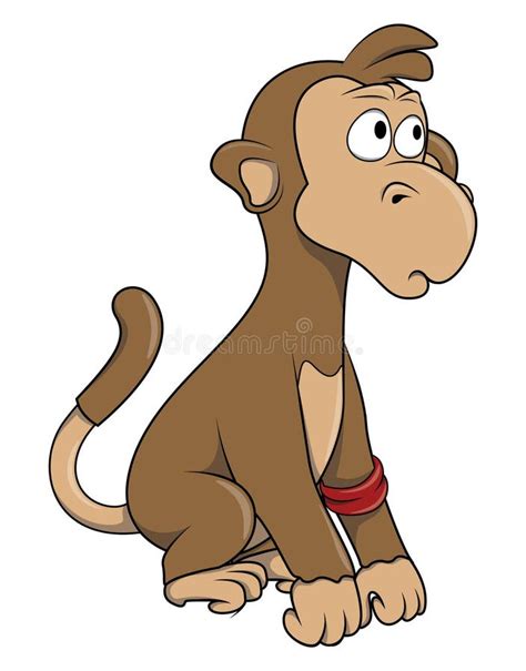 Sad Monkey Cartoon