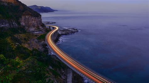 Sea Cliff Bridge, Scarborough, NSW, AUS [OC][6000x3375] : r/ExposurePorn