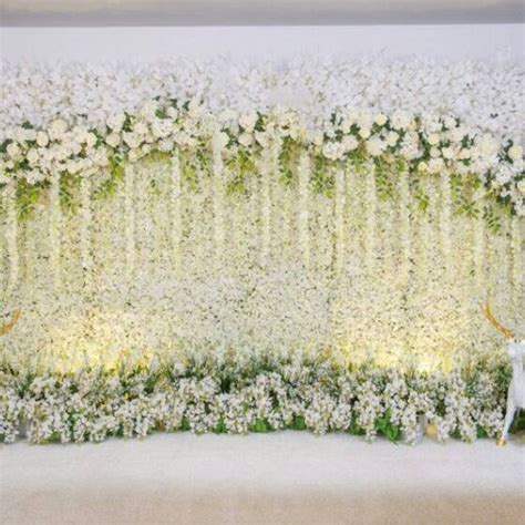 Wedding Stage Flowers Wall Photography Backdrop Photo - Etsy