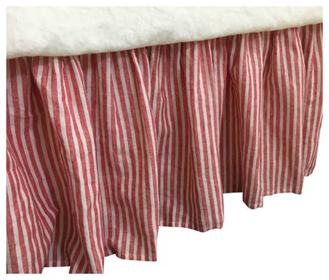 Striped Dust Ruffle Bed Skirt | Twin Bedding Sets 2020