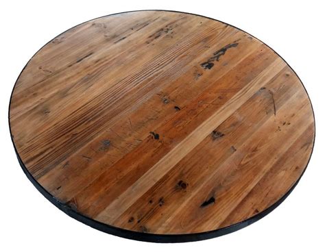 Tableros redondos de madera recuperados | Round wood table, Reclaimed ...