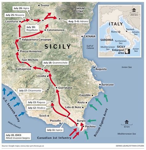 Invasion of Sicily, 1943, pin by Paolo Marzioli | Sicily, Canadian army, World war two