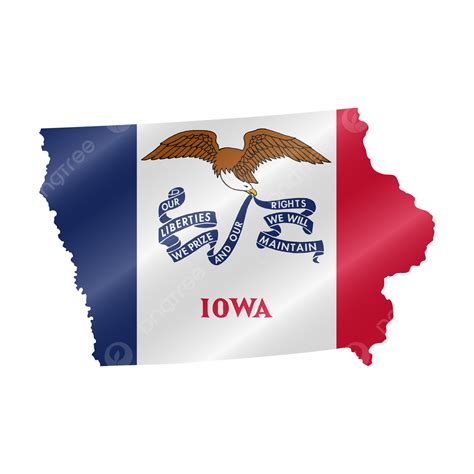 Iowa Map Clipart Hd PNG, Detailed Waving Flag Map Of Iowa, Texture, Patriotic, With PNG Image ...