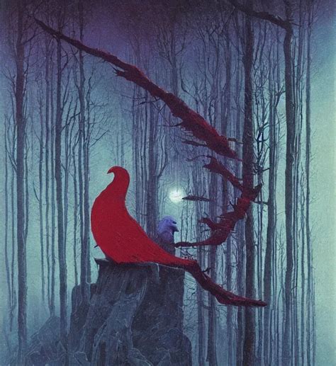 metal reflective android raven bird in winter forest | Stable Diffusion ...