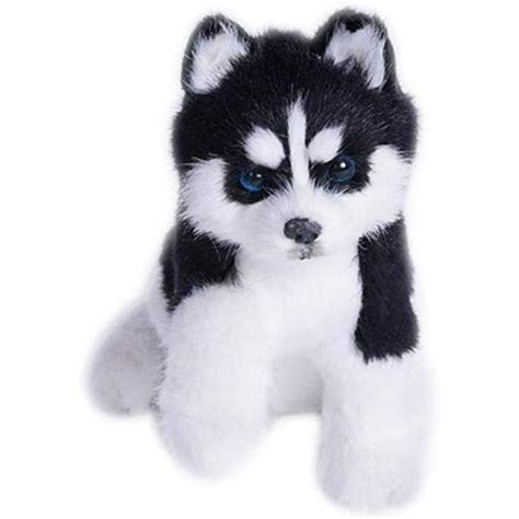 Aimik Realistic Husky Dog Simulation Toy Dog,Cute Plush Stuffed Dolls ...