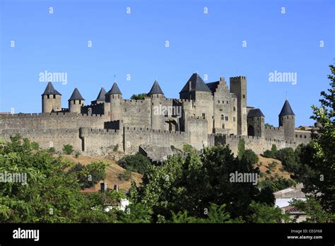 The medieval city of Carcassonne in France Stock Photo - Alamy